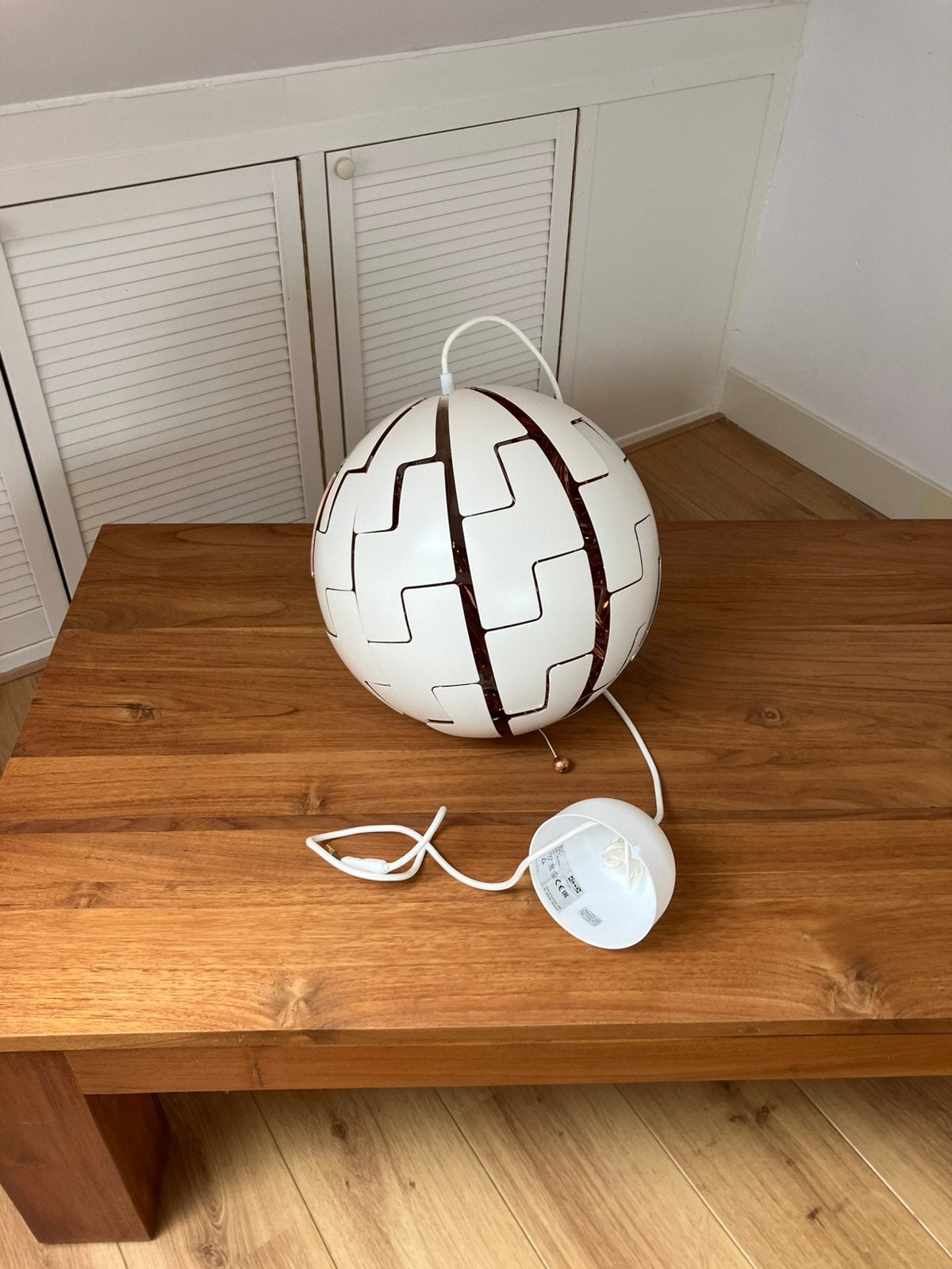 Ikea hanglamp type : T1231-1 PS 2014, Ophalen, Kunststof, Gebruikt, E27 (groot)