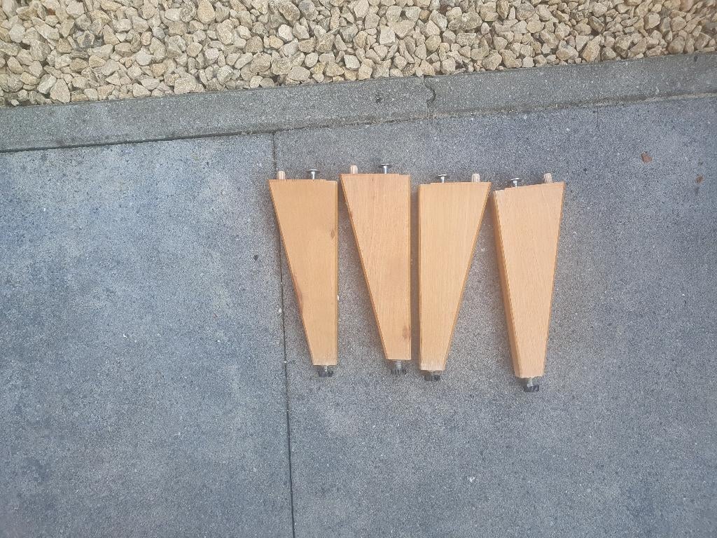 4 beuken kast pootjes, Ophalen of Verzenden, Zo goed als nieuw