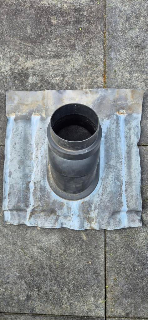M&G loodslab dakdoorvoer 140mm 22>45, Ophalen, Steen of Klei, Zwart, Minder dan 5 m²