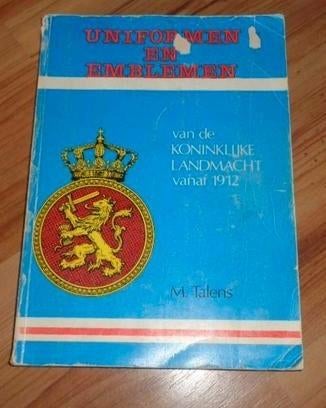 Embleem uniform boek Talens leger militair soldaat, Verzenden, Landmacht, Nederland, Boek of Tijdschrift