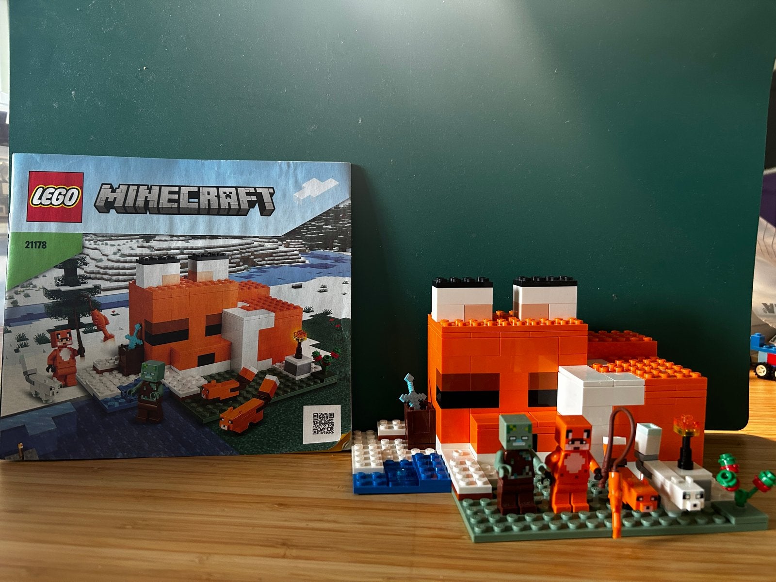 LEGO Minecraft De Vossenlodge 21178 met handleiding, Verzenden, Zo goed als nieuw