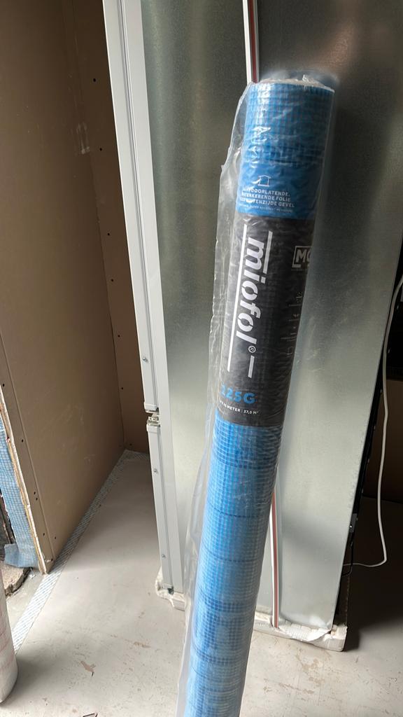 Miofol 125G damp-open folie 1.5 x 25 meter (37.5 m²), Doe-het-zelf en Verbouw, Zeil en Folie, Ophalen of Verzenden, Nieuw, 15 m² of meer