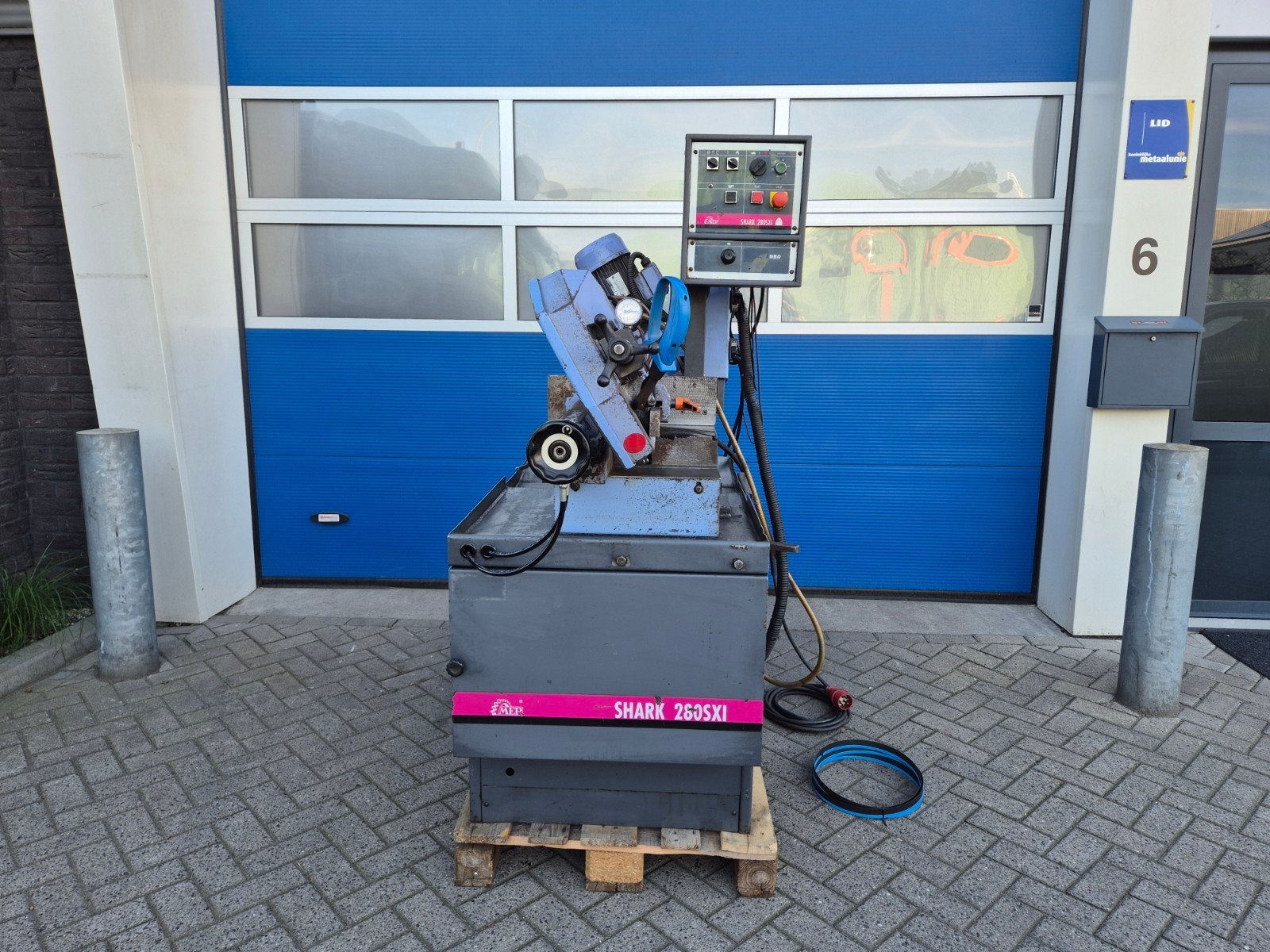 MEP SHARK 280 SXI Lintzaagmachine 380V in gebruikte staat!, Doe-het-zelf en Verbouw, Gebruikt, 70 mm of meer, Info@bolkmachinehandel.nl
