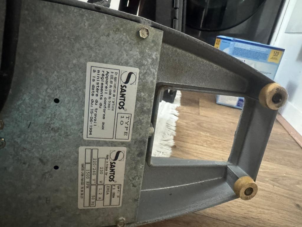 Professionele Santos Sinaasappelpers Type 10, Ophalen of Verzenden, Gebruikt, Elektrisch, Citruspers