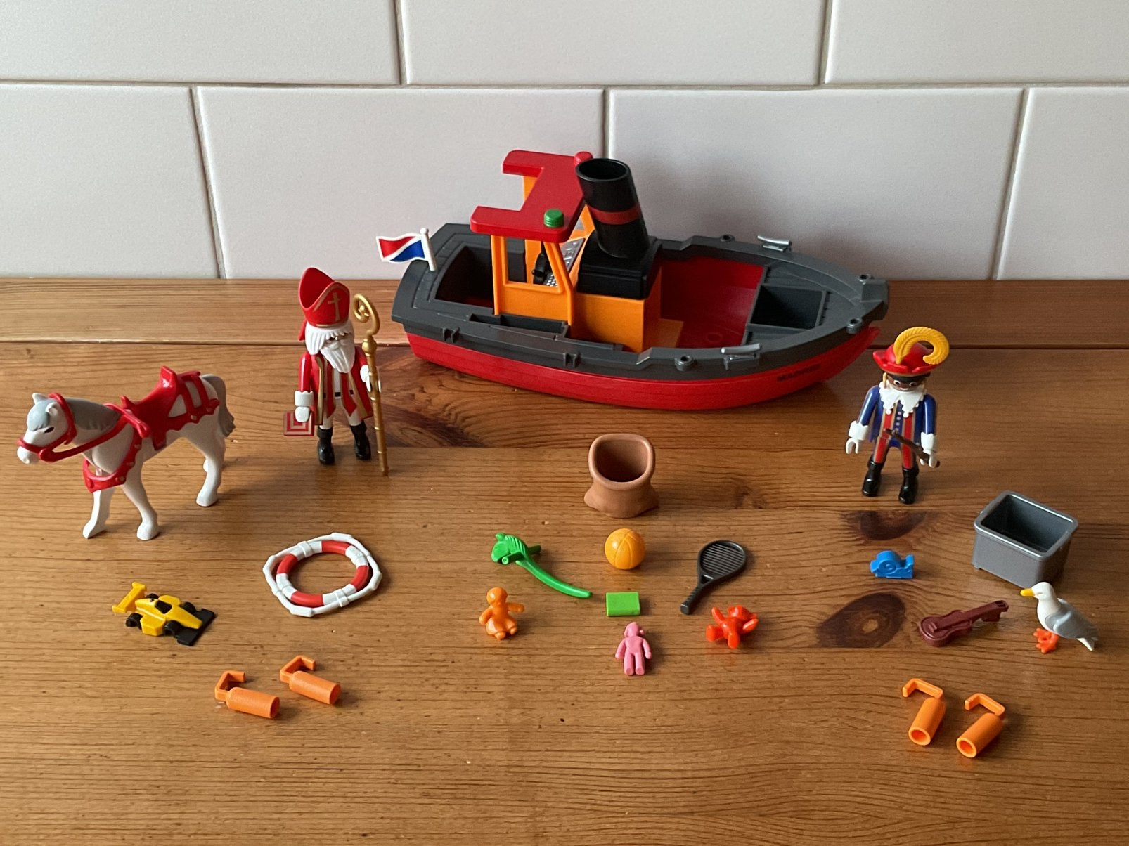 Foto 3 van PLAYMOBIL STOOMBOOT VAN SINT EN PIET 🎁 🎁 SUPERSET !!