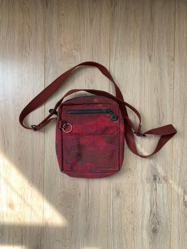 Kipling Schoudertasje Rood/Roze Camouflage, Ophalen, Gebruikt, Rood, Kipling