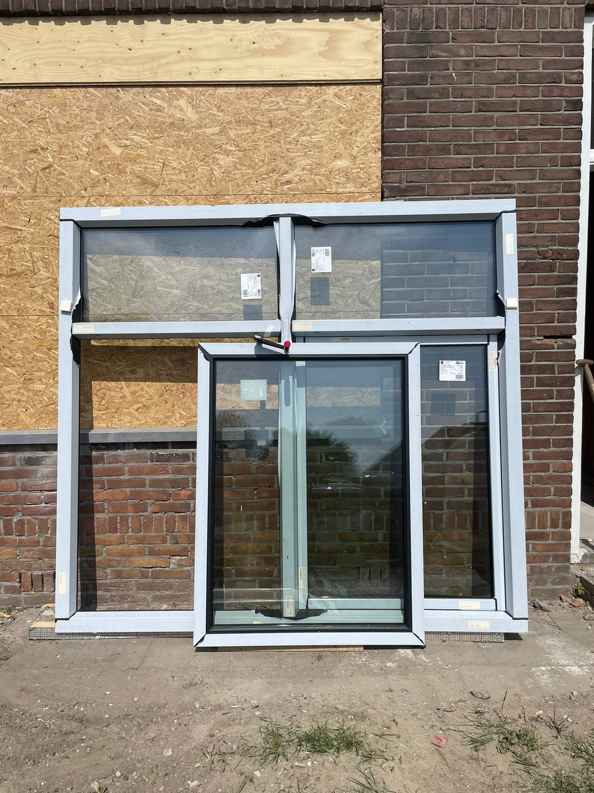 Nieuw kunststof kozijn draai kiepraam triple glas, Doe-het-zelf en Verbouw, Kozijnen en Schuifpuien, Ophalen, Kunststof, Raamkozijn