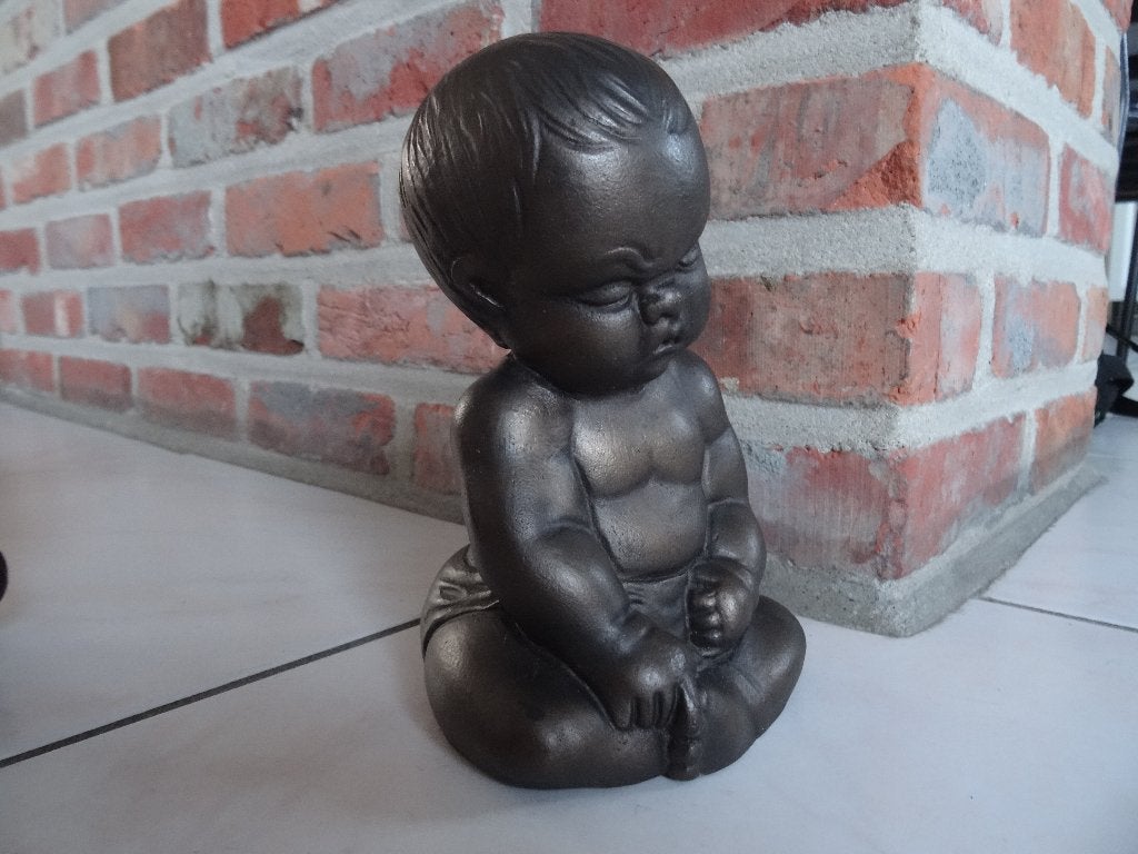 Babybeeldjes 18 cm hoog bronskleur, Ophalen of Verzenden, Zo goed als nieuw, Mens