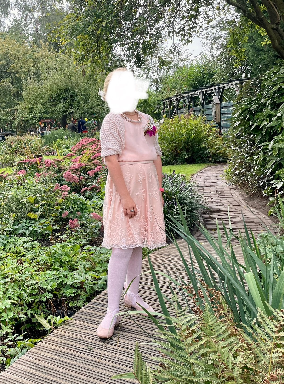 Jurk bruidsmeisje pastel roze  (ca. 9 jaar), Ophalen of Verzenden, Zo goed als nieuw, Meisje