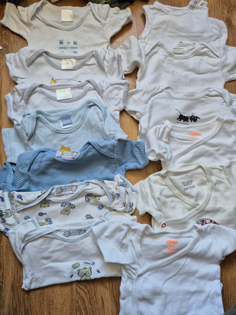 13 rompers korte mouw, jongen, maat 62-68, Kinderen en Baby's, Babykleding | Maat 62, Nacht- of Onderkleding, Gebruikt, Ophalen of Verzenden