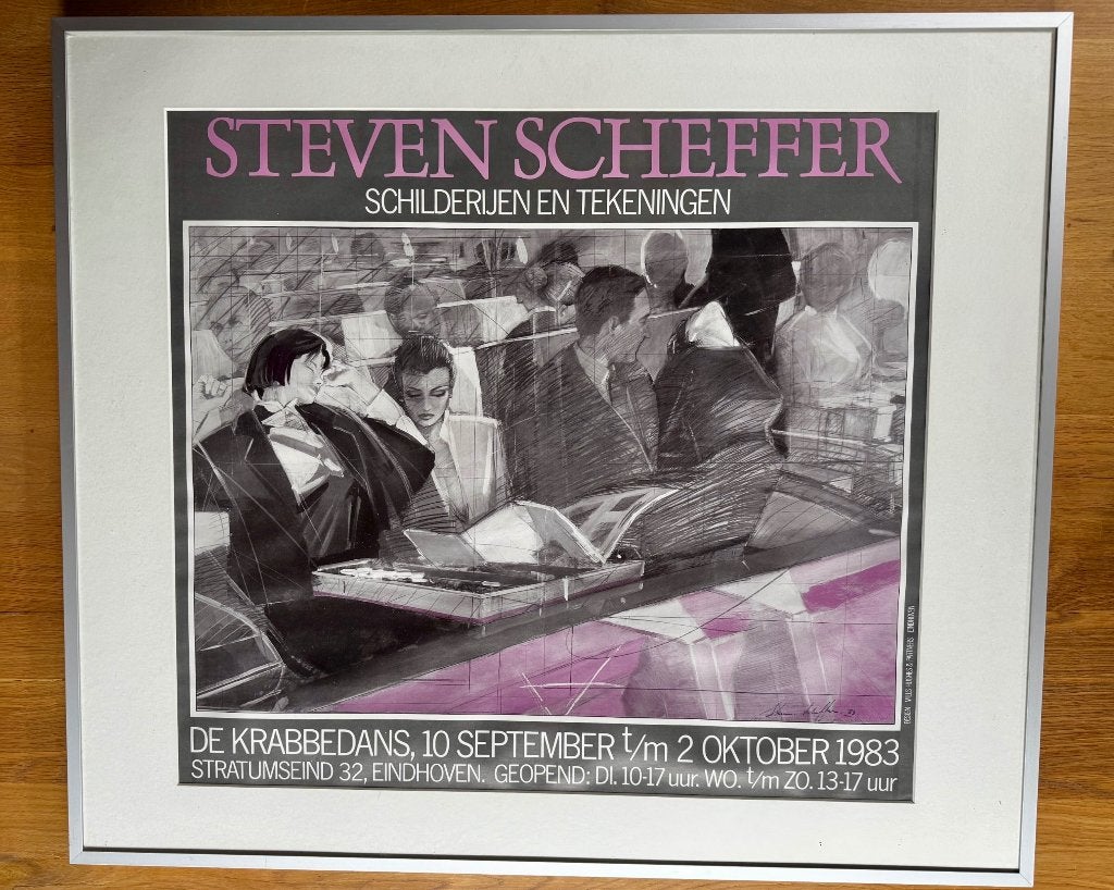 Steven Scheffer - gesigneerde toonstellingsaffiche  1983, Ophalen