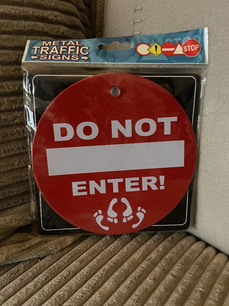 Do not enter , autoraambord, Ophalen of Verzenden, Www.pand50.nl, Info@pand50.nl, Printer 29B Coevorden