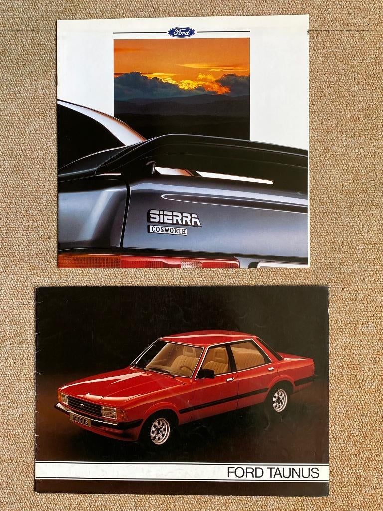 folders: FORD: Taunus en Sierra Cosworth, Onbekend, Ford, Ophalen of Verzenden, Zo goed als nieuw