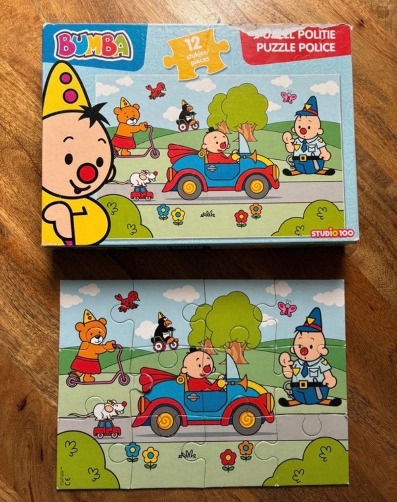 Bumba puzzel politie. 12 stukken, Kinderen en Baby's, Speelgoed | Kinderpuzzels, Ophalen, 10 tot 50 stukjes, Gebruikt, 2 tot 4 jaar