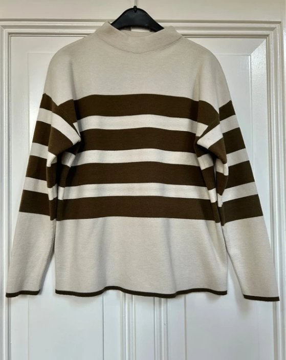 Yaya sweater/trui ecru-khaki maat M, Kleding | Dames, Truien en Vesten, Maat 38/40 (M), Beige, Ophalen of Verzenden, Zo goed als nieuw
