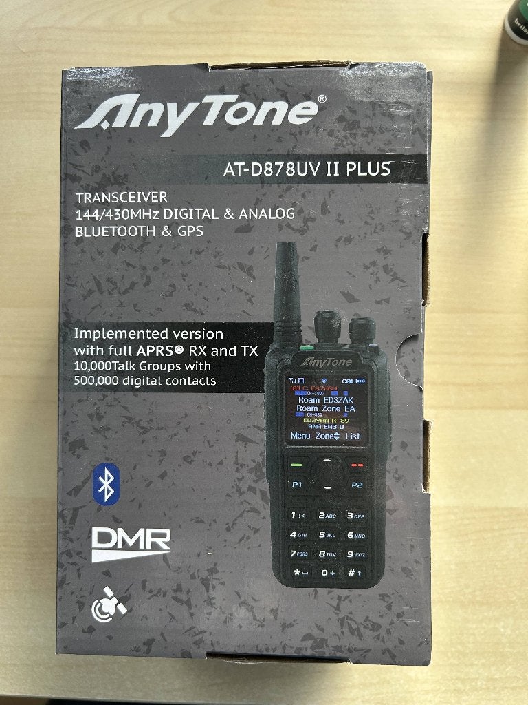 Anytone AT-D878UV II PLUS, Gebruikt, Met broekklem, 15 km of meer, Ophalen of Verzenden