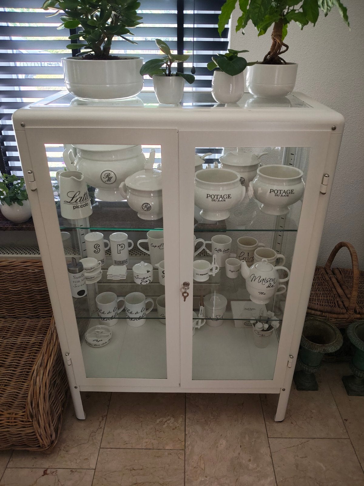 Ikea fabriktor vitrine kast wit, Ophalen, Nieuw, 25 tot 50 cm, 50 tot 100 cm