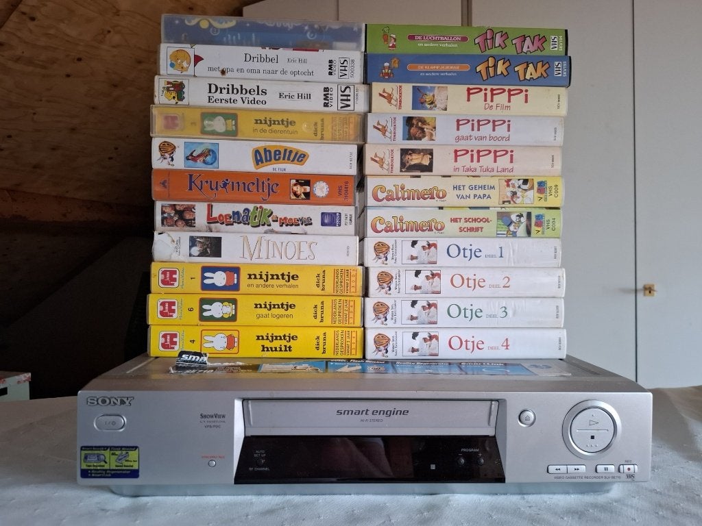 Kinderfilms met videorecorder Sony SLV-SE710, Ophalen, Gebruikt, VHS-speler of -recorder