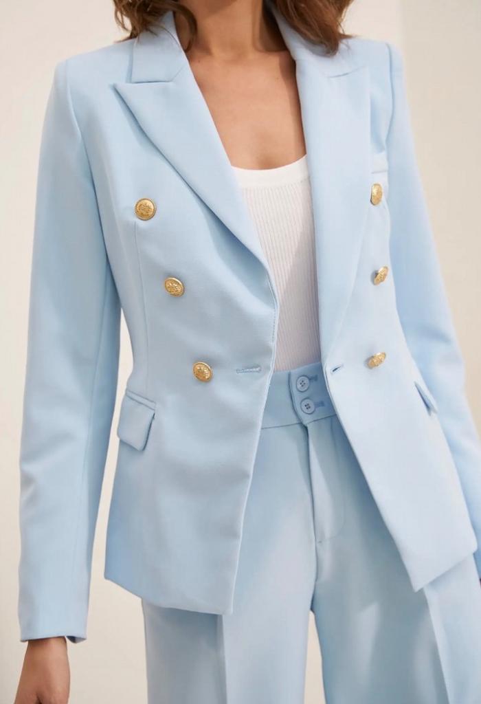 Blazer Attentif Paris baby blue, Blauw, Nieuw, Ophalen of Verzenden, Jasje