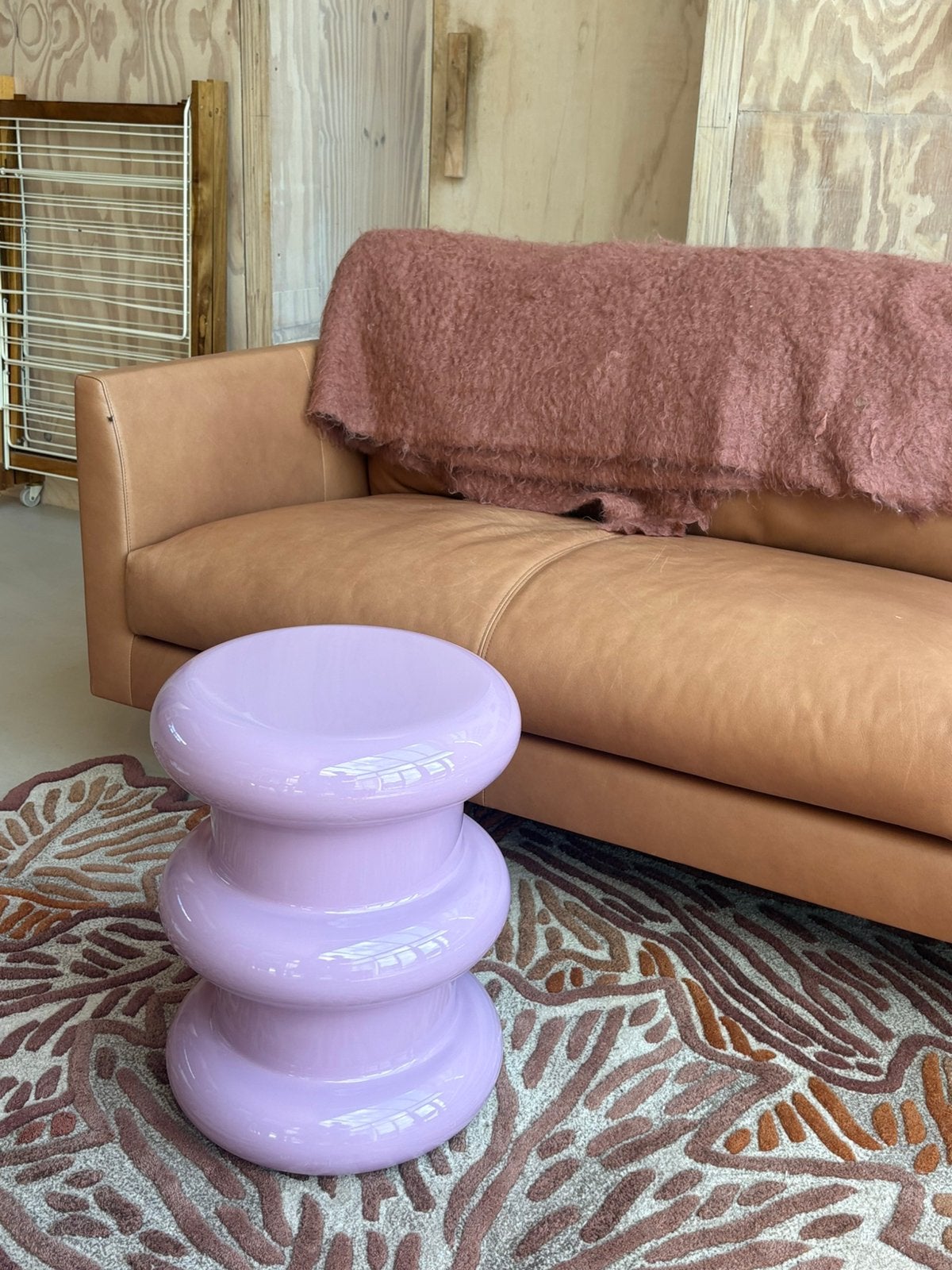 Kartell Pilastro bijzettafel Lila, Huis en Inrichting, Overige materialen, Minder dan 55 cm, Gebruikt, Design
