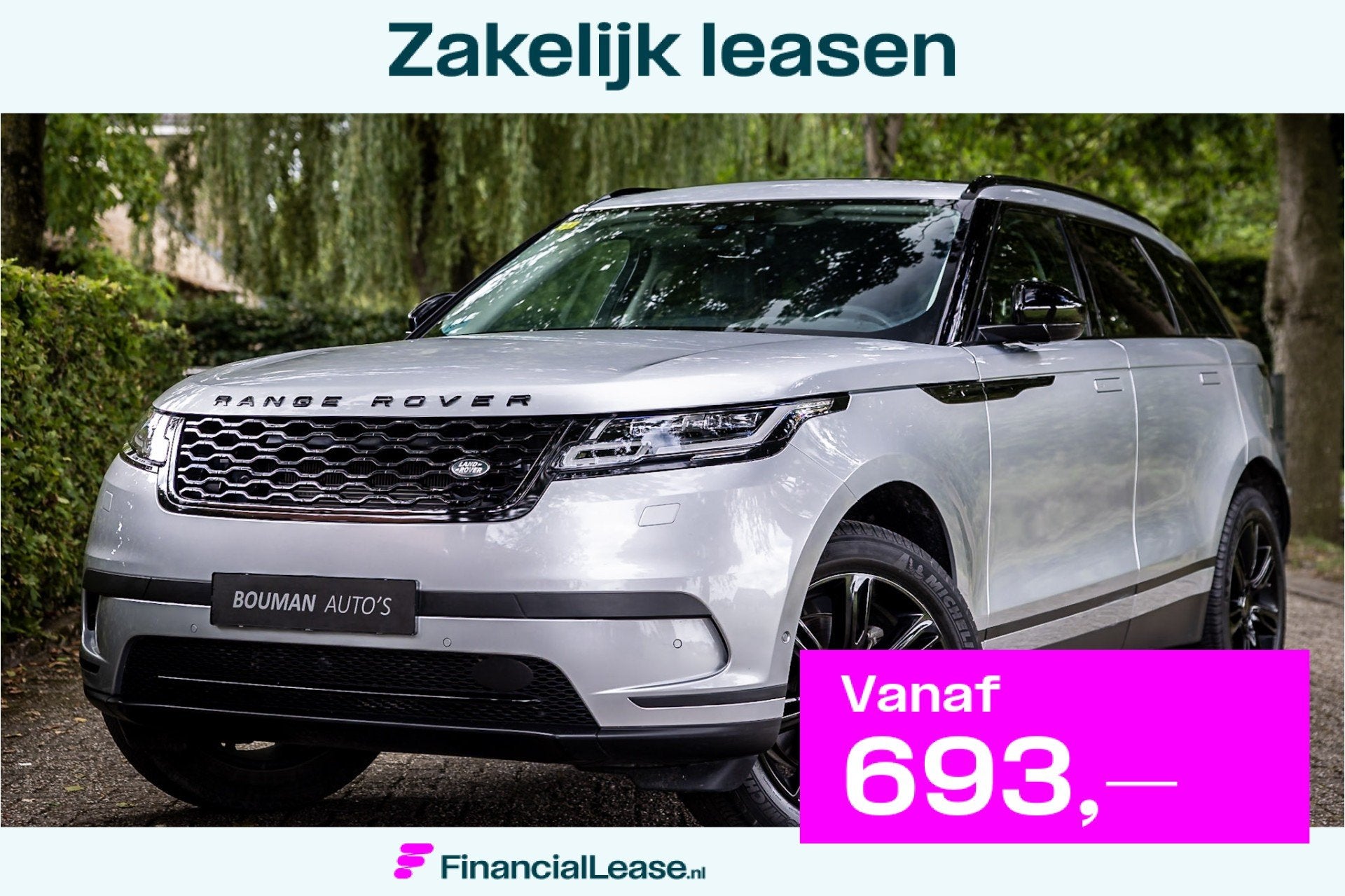 Land Rover Range Rover Velar P300 Turbo AWD SE Panorama Adap, Gebruikt, 4 cilinders, Range Rover Velar, Bedrijf