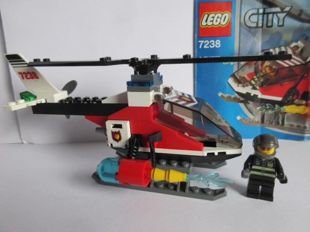 7238 Lego brandweerhelikopter., City, Lego, Ophalen of Verzenden, Complete set