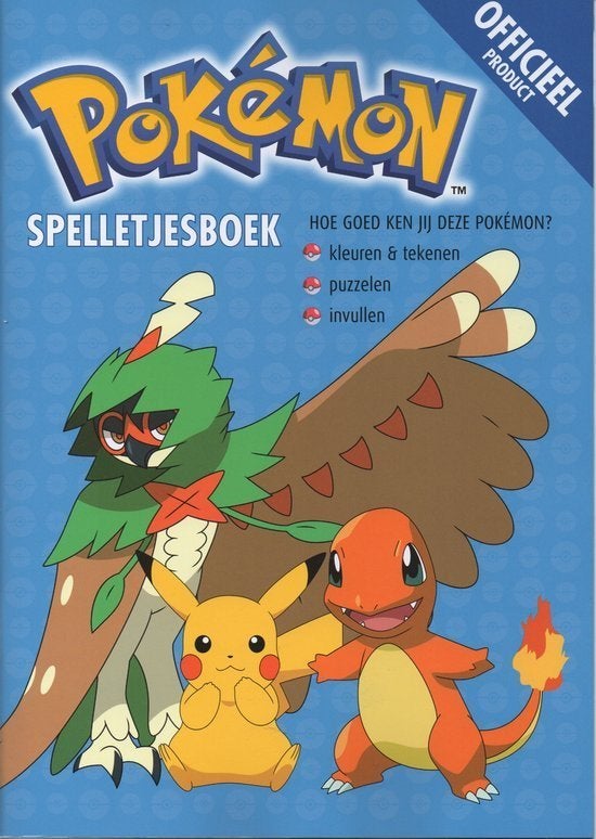 Pokémon Spelletjes Doeboek NIEUW Kleuren, Puzzelen, Invullen, Ophalen of Verzenden, Minder dan 500 stukjes, Nieuw, Puzzelboek