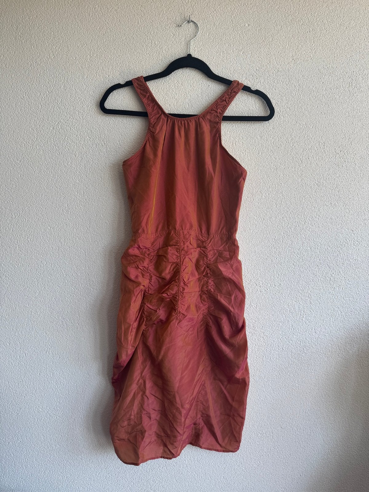 Acne Studios oranje ruched zomerse jurk, Acne Studios, Oranje, Ophalen of Verzenden, Zo goed als nieuw