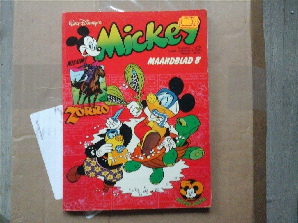 ns5-mickey mouse maandblad augustus 1978-goede staat, Boeken, Eén stripboek, Ophalen of Verzenden, Zo goed als nieuw