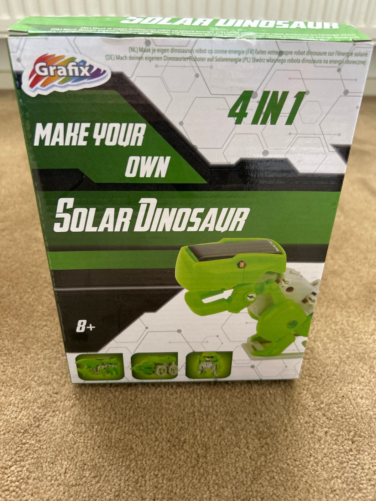 Grafix Solar Dinosaur 4-in-1 Bouwpakket, Ophalen of Verzenden, Nieuw, Overige merken