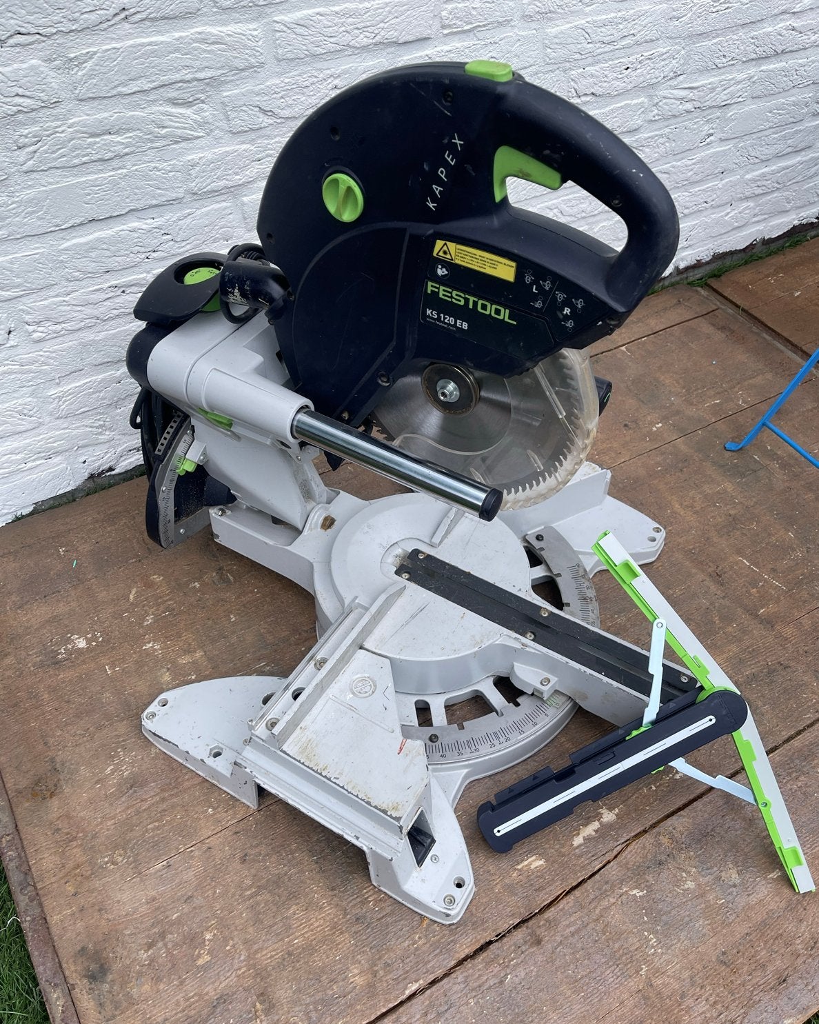 Festool Kapex KS 120 EB Afkortzaag, Doe-het-zelf en Verbouw, Gereedschap | Zaagmachines, Gebruikt, 70 mm of meer, Ophalen of Verzenden