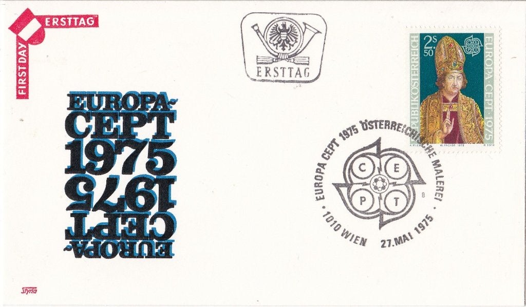Europa/CEPT - FDC – 1975 – Oostenrijk, Postzegels en Munten, Ophalen of Verzenden, Onbeschreven, Europa