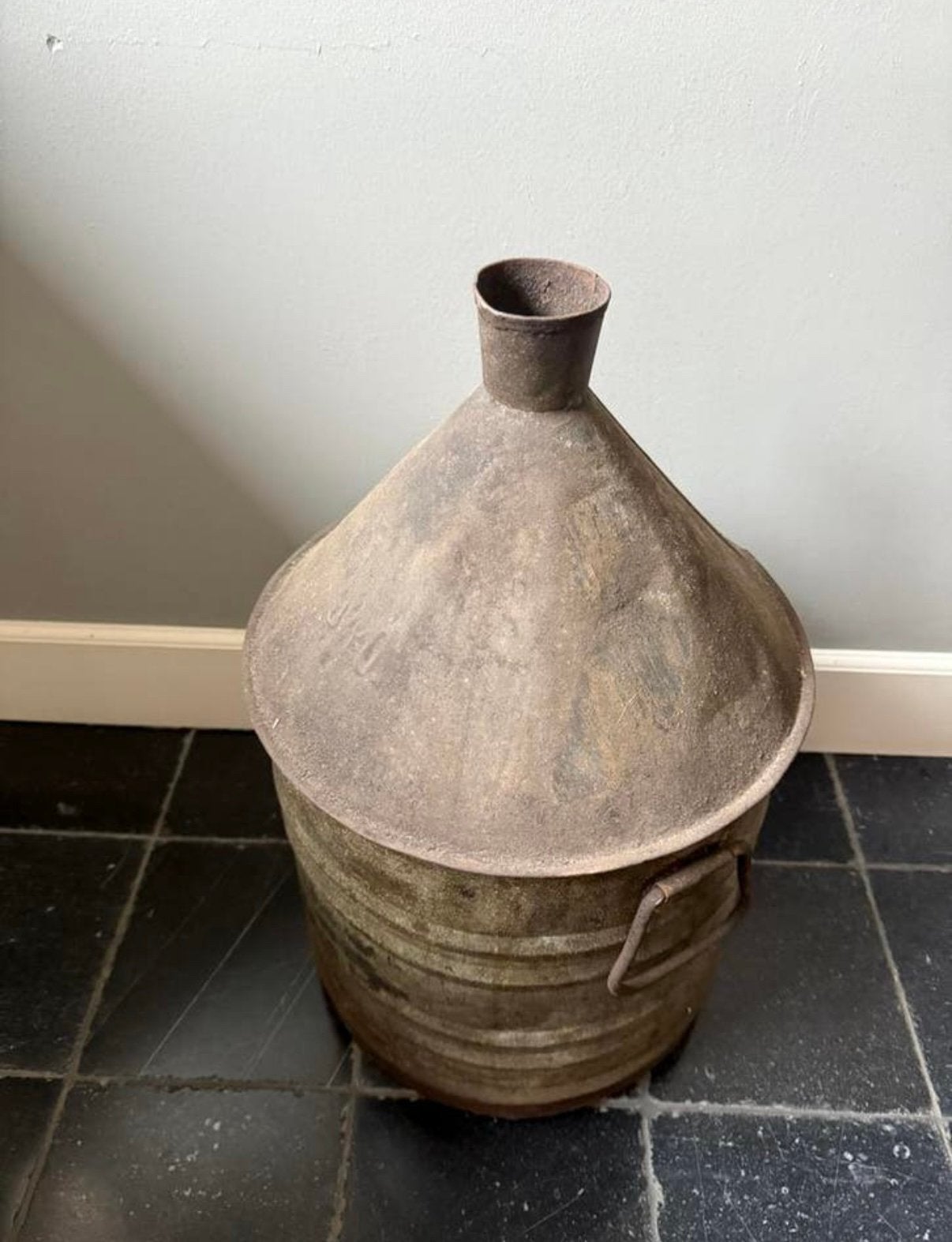 Zinken pot / kan, Antiek en Kunst, Ophalen of Verzenden