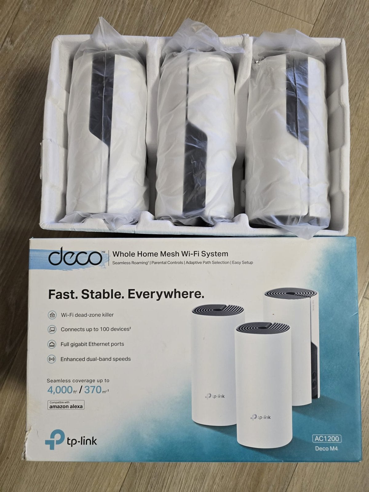 Ziggo TP-Link Deco M4 - Mesh WiFi - 3-pack, Ophalen of Verzenden, Zo goed als nieuw