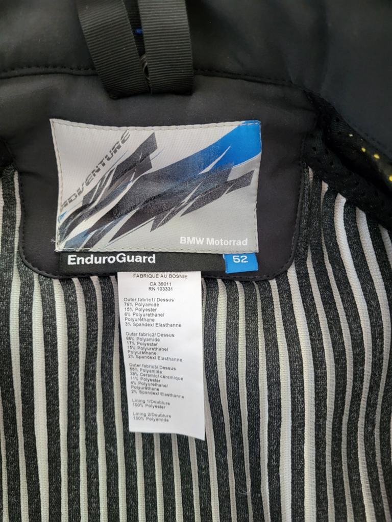 Bmw enduroguard jas maat 52, Motoren, Kleding | Motorkleding, Ophalen of Verzenden, Tweedehands, Jas | leer