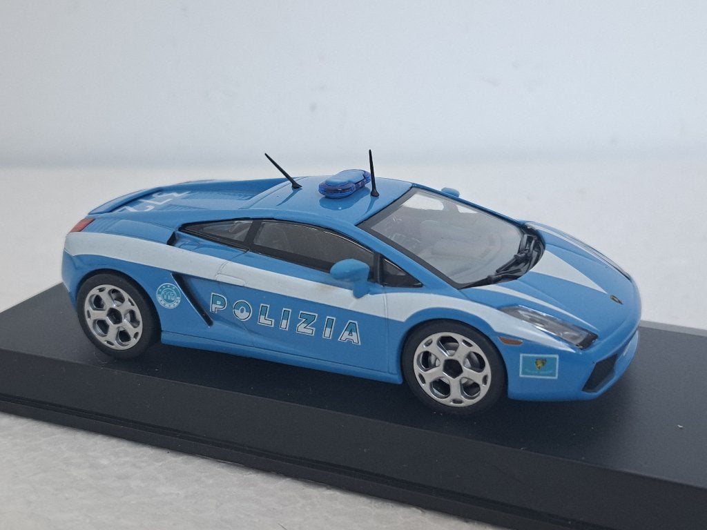 Lamborghini Gallardo Polizia Italy 1/43, Ophalen of Verzenden, Zo goed als nieuw, Auto, Overige merken