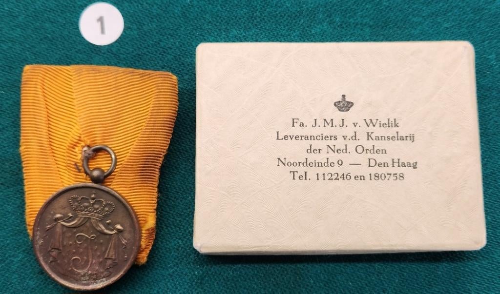 medaille TD Brons Juliana -1, Verzamelen, Militaria | Algemeen, Ophalen of Verzenden, Landmacht, Nederland, Lintje, Medaille of Wings