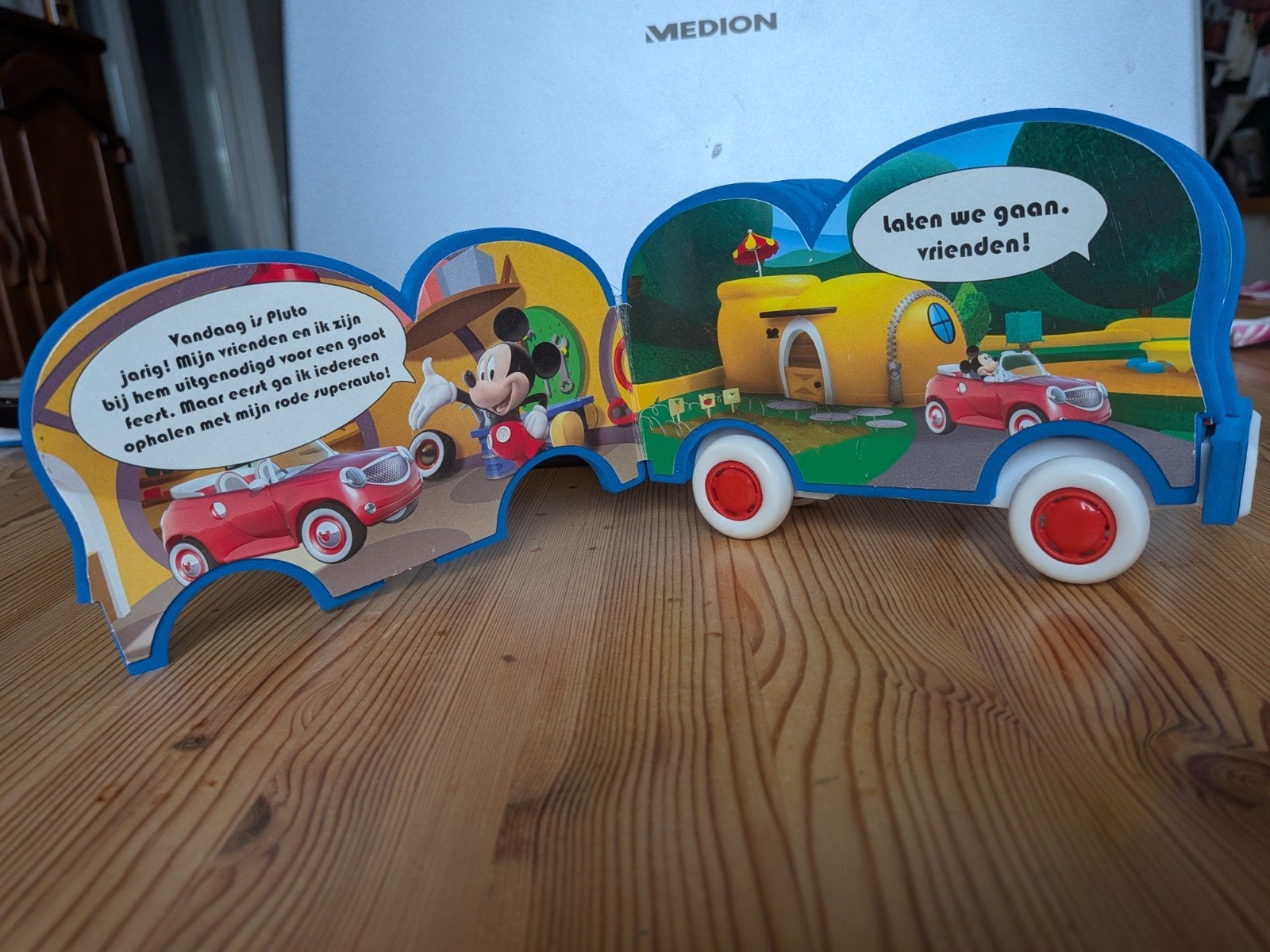 Te Koop: Vintage boek: De auto van Mickey, Ophalen of Verzenden, Mickey Mouse, Gebruikt, Overige typen