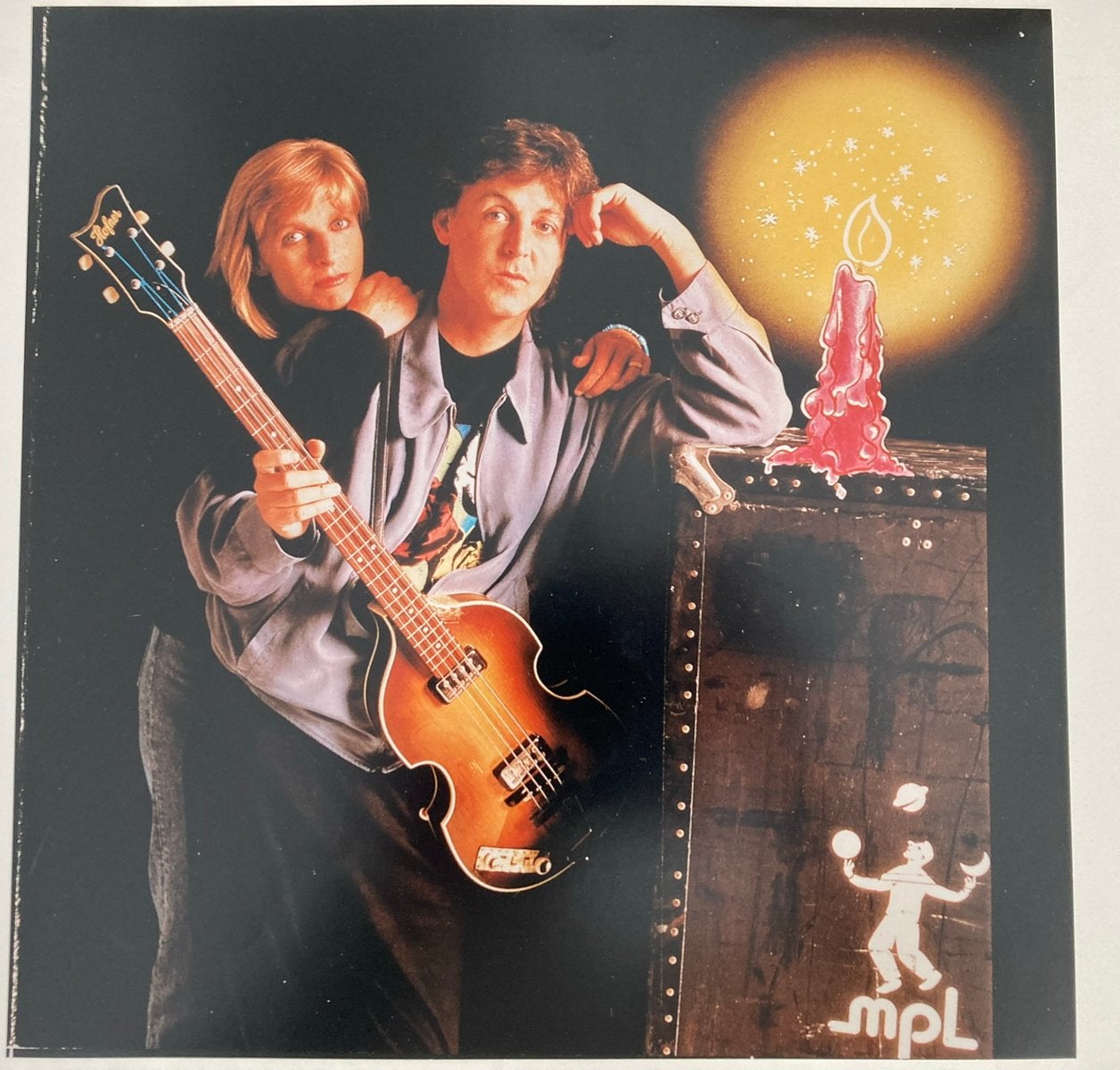 Paul en Linda McCartney promotie foto 31 x31 cm, Ophalen of Verzenden, Zo goed als nieuw, Foto of Kaart