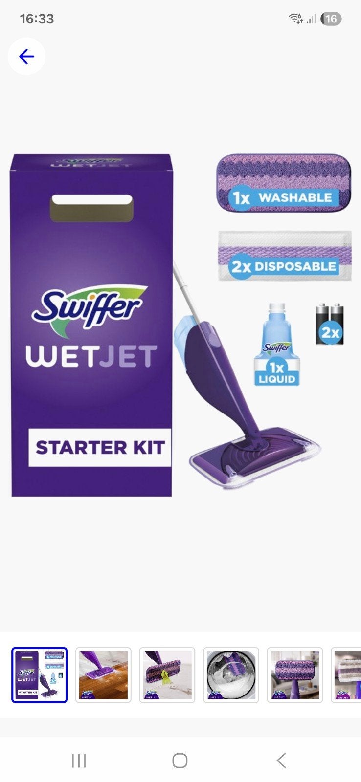 Swiffer WetJet Starter Kit met extra vullingen, Ophalen