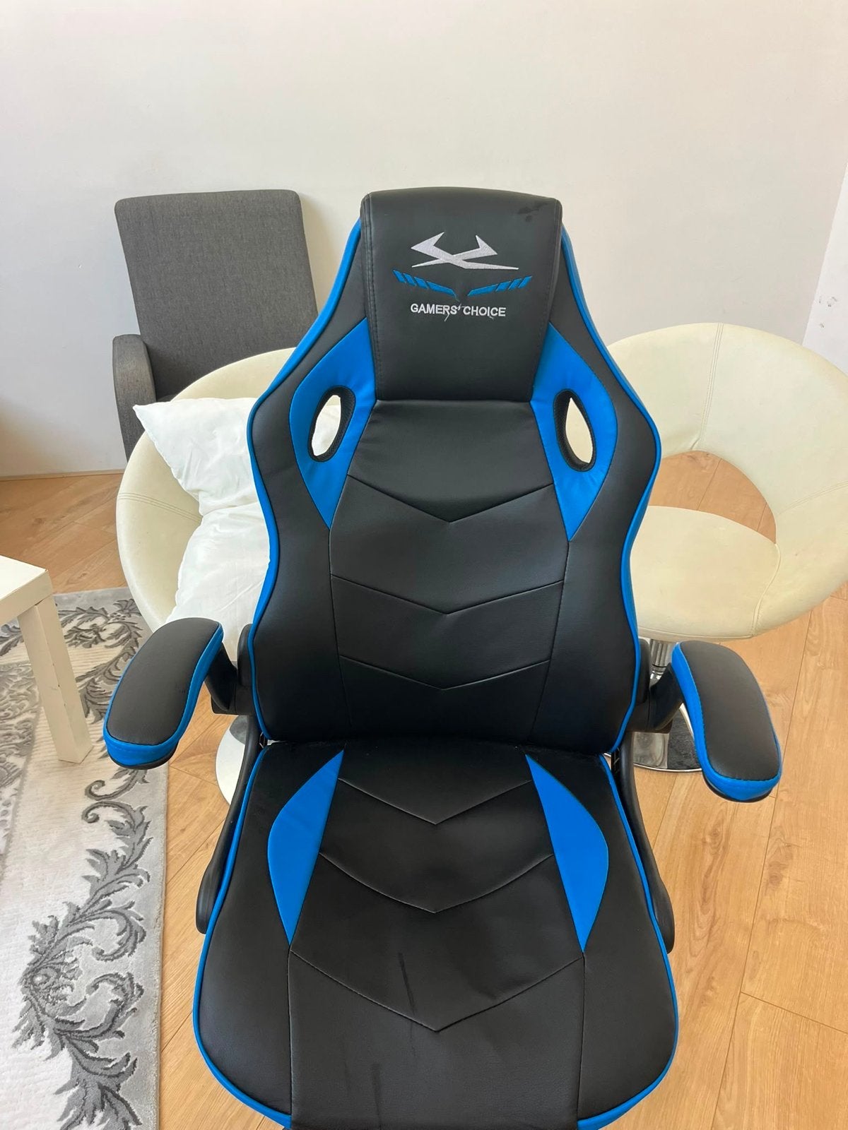 Gaming Stoel - Gamers' Choice - Zwart/Blauw, Ophalen, Racestoel, Gebruikt, Overige merken