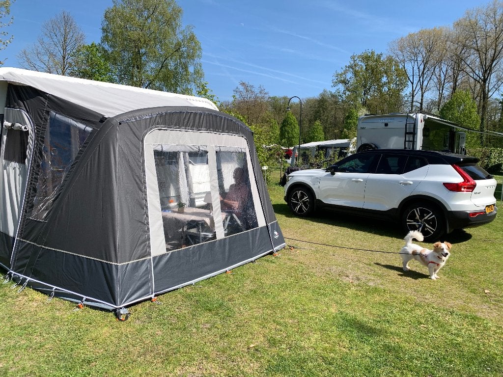 Dorema Mistral Air All Season - deeltent met zonneluifel, Caravans en Kamperen, Voortenten en Luifels, Ophalen, Zo goed als nieuw