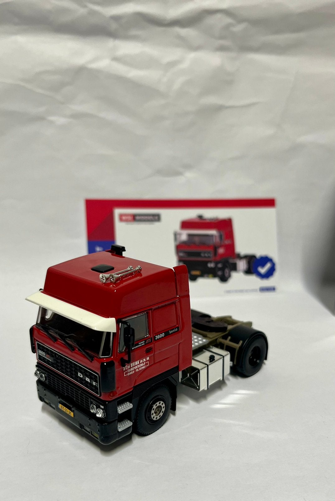 St vd Brink DAF 3600 1:50, Hobby en Vrije tijd, Modelauto's | 1:50, St vd Brink, Nieuw, Tolweg 15 Ermelo, Ophalen of Verzenden