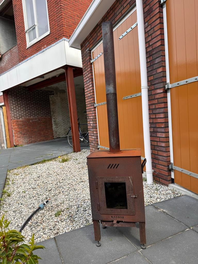 Robuuste K-Stove palletkachel voor buiten, Ophalen, Gebruikt, Vloer