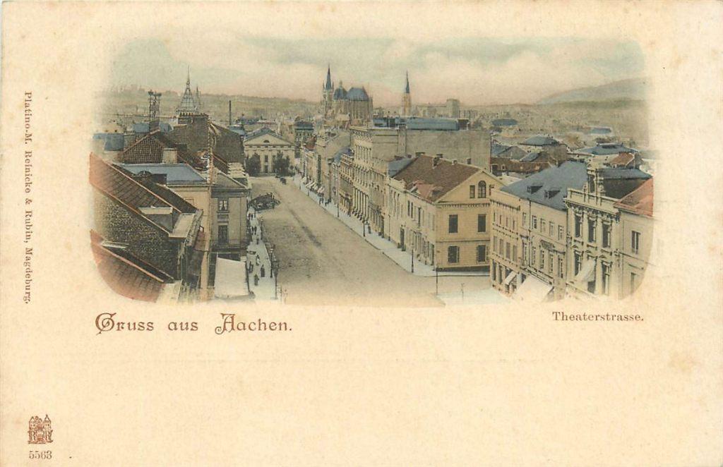 701-291-035 Aachen Theaterstrasse, Verzenden, Voor 1920, Duitsland