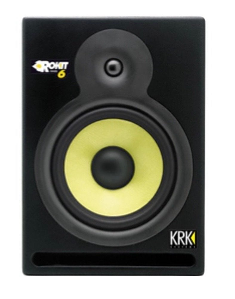 Set KRK Rokit 6 G1 Studiomonitor - Zwart, Studiomonitor, Gebruikt, Ophalen of Verzenden, Basreflex