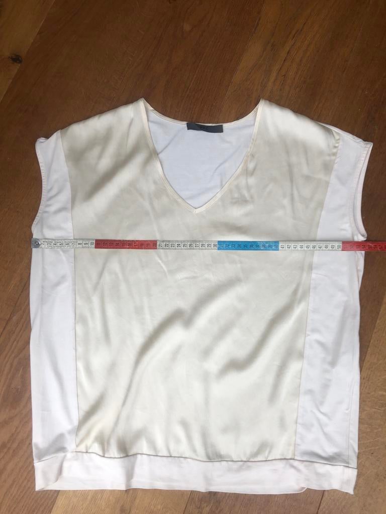 Stijlvolle Crèmekleurige Top FFC mt M, Maat 38/40 (M), Verzenden, Beige, Zo goed als nieuw