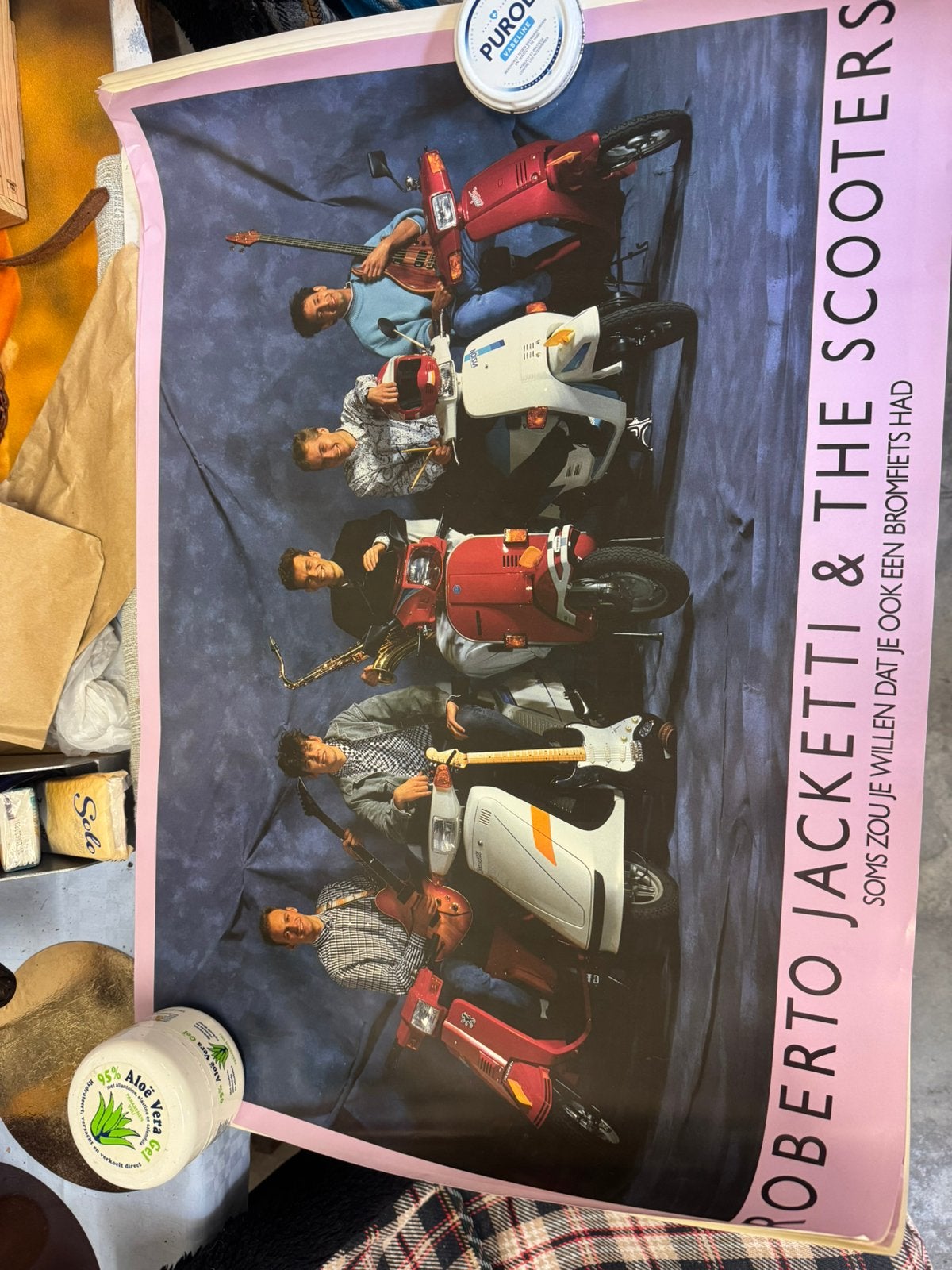 Poster Roberto Jacketti & the Scooters (Nr: 2272), Verzamelen, Ophalen, Zo goed als nieuw, A1 t/m A3, Film en Tv