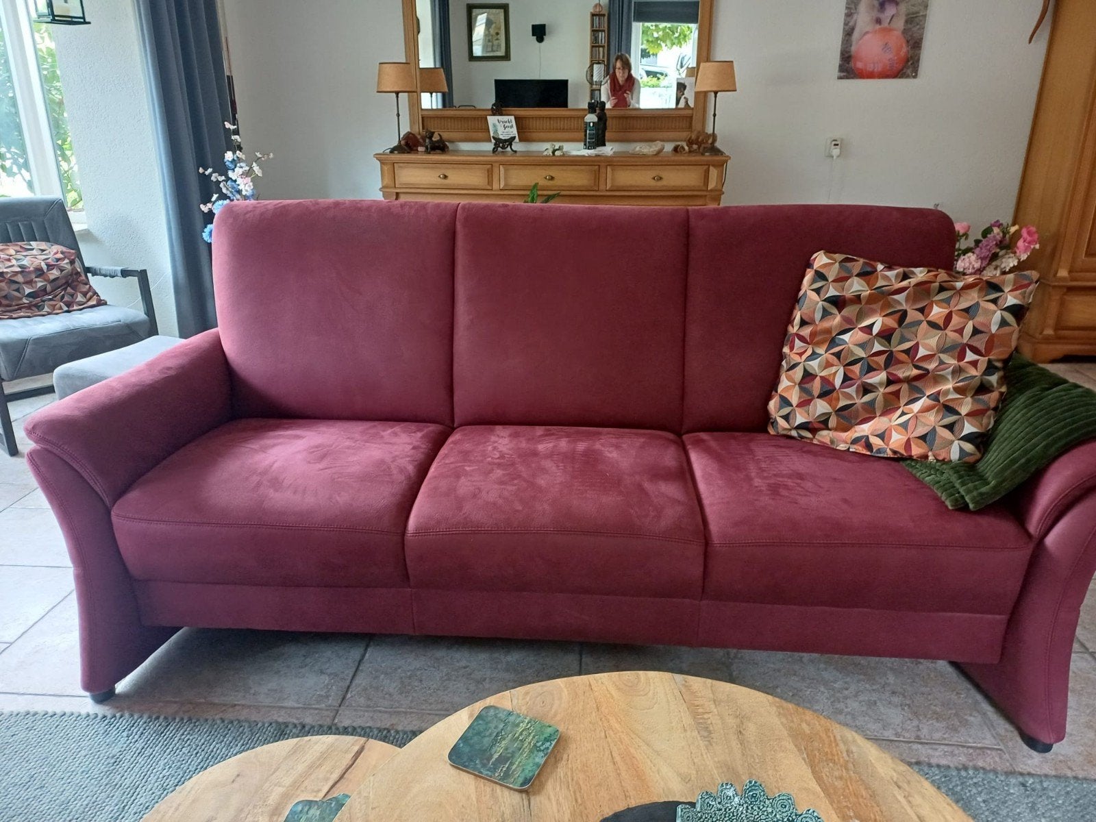 Comfortabele 2-zits en 3-zits bankstellen in Bordeaux, Ophalen, Gebruikt, Overige maten, Romantisch