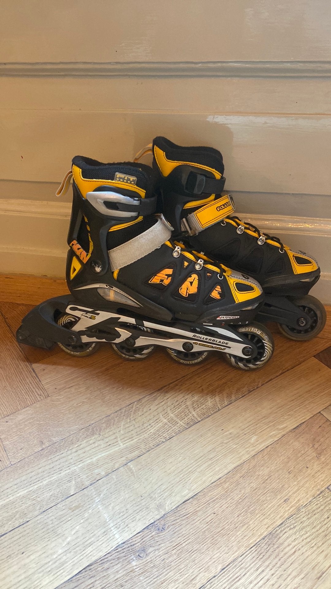 Rollerblade Fury skeelers, Sport en Fitness, Skeelers, Verstelbaar, Kinderen, Zo goed als nieuw, Inline skates 4 wielen